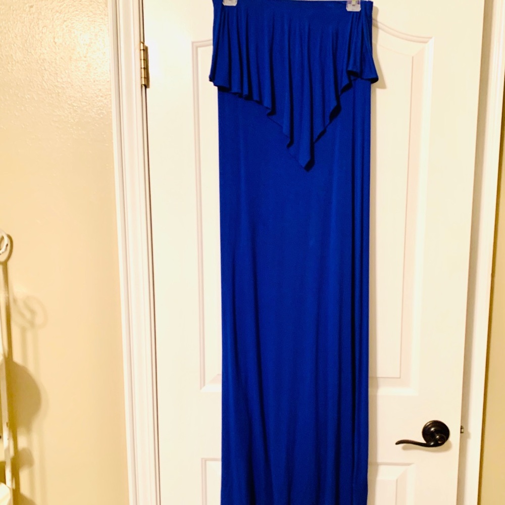 Beautiful strapless maxi dress - XS